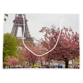 Sacola Para Presentes Grande Paris na primavera Gift Bag