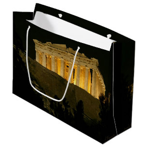 Sacola Para Presentes Grande Parthênon à noite