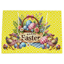 Páscoa de Pintinhos amarelas