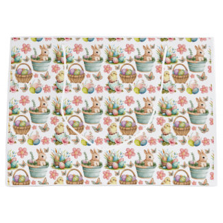 Sacola Para Presentes Grande Páscoa, Primavera