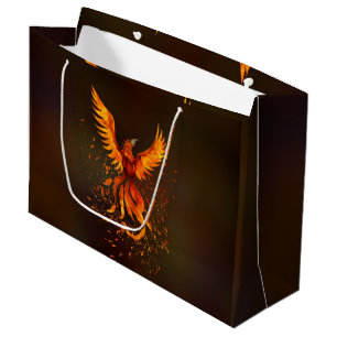 Sacola Para Presentes Grande Pássaro Phoenix Ascensão