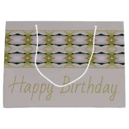 Sacola Para Presentes Grande Pastel Mauve com padrão moderno