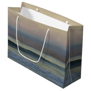 Sacola Para Presentes Grande Pastel Rosa e Blue Dalyan Beach Sunset