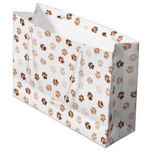 Sacola Para Presentes Grande Patas de cães