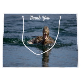 Sacola Para Presentes Grande Pato com bico aberto