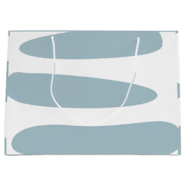 Sacola Para Presentes Grande Pato Ovo Azul e Abstrato Branco Grande Saco para P