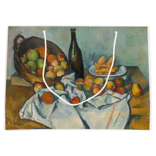 Sacola Para Presentes Grande Paul Cezanne - A Cesta das Maçãs (Frente)