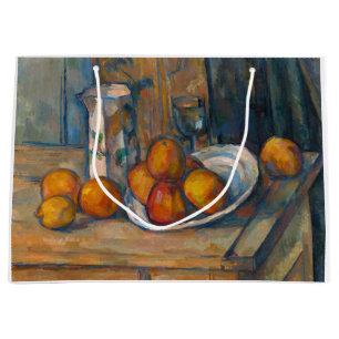Sacola Para Presentes Grande Paul Cezanne - A Vida Estática com Jug de Leite e