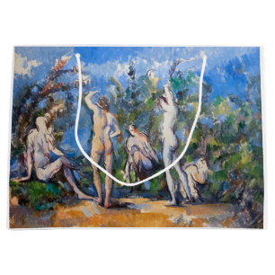 Sacola Para Presentes Grande Paul Cezanne - Cinco Bathers