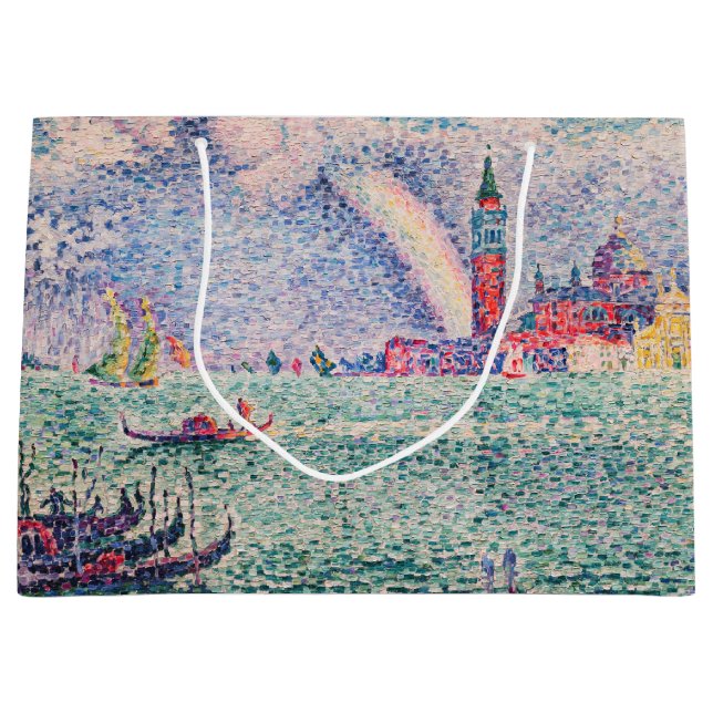 Sacola Para Presentes Grande Paul Signac - Arco-Íris, Veneza (Frente)
