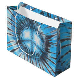 Sacola Para Presentes Grande Paz Azul Tintos