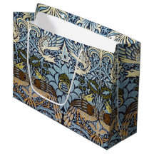 Peacock e Dragon, William Morris Large Gift Bag