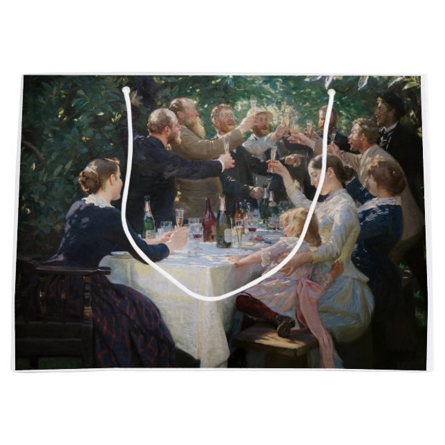 Sacola Para Presentes Grande Peder Severin Kroyer - Hip, Hip, Hurrah! (Frente)