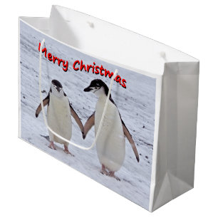 Sacola Para Presentes Grande Penguin Pals Gift Bag