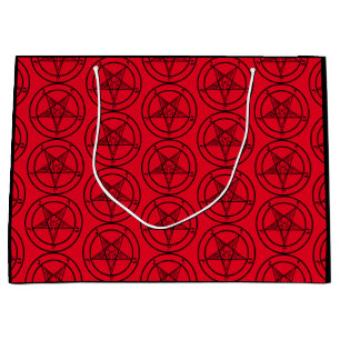 Sacola Para Presentes Grande Pentagrama do Red Baphomet
