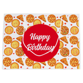 Sacola Para Presentes Grande Peperroni, Queijo E Margherita Pizza