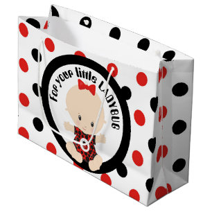Sacola Para Presentes Grande pequena ladybug adiciona mensagem para a festa do 