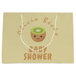 Sacola Para Presentes Grande Pequeno Chá de fraldas Cutie Kiwi