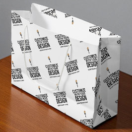 Sacola Para Presentes Grande Pequenos Negócios Empresa Personalizada Marca Regi