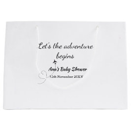 Sacola Para Presentes Grande permite que a aventura comece a adicionar nome dat