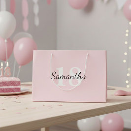 Sacola Para Presentes Grande Personalised Birthday Gift Bag, Birthday Gift Bag