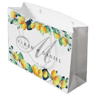Sacola Para Presentes Grande Personalisierbar Toscana Elegante Wedding
