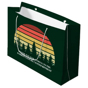 Sacola Para Presentes Grande Personalização de Retretação de Natureza do Sunset