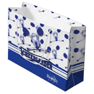 Sacola Para Presentes Grande Personalizar o Cheerleader 📣 Azul Escuro