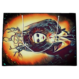 Sacola Para Presentes Grande Personalizável Bonito de bruxas-bruxas