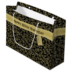 Sacola Para Presentes Grande Personalize: Tema feliz da festa de aniversário