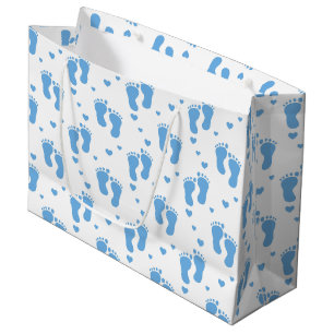 Sacola Para Presentes Grande Pés de bebê padrão grande