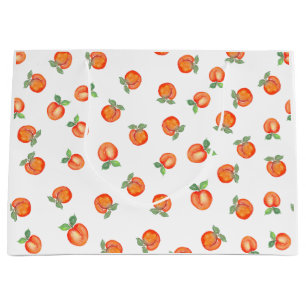 Sacola Para Presentes Grande Pêssego de Verão doce