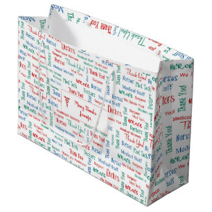 Sacola Para Presentes Grande Pessoal Médico Personalizado Obrigado