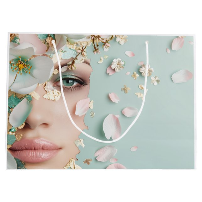 Sacola Para Presentes Grande Petal Awakening (Verso)