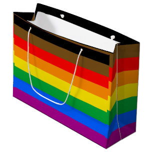 Sacola Para Presentes Grande Philly Rainbow Pride Flag