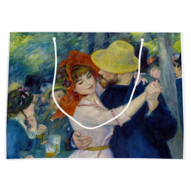 Sacola Para Presentes Grande Pierre-Auguste Renoir - Dança em Bougal (Frente)