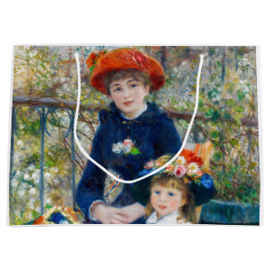 Sacola Para Presentes Grande Pierre-Auguste Renoir - Duas irmãs no Terrace