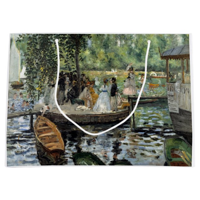 Sacola Para Presentes Grande Pierre-Auguste Renoir - La Grenouillere (Frente)
