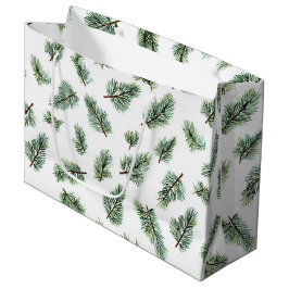 Sacola Para Presentes Grande Pinheiro de Natal Verde