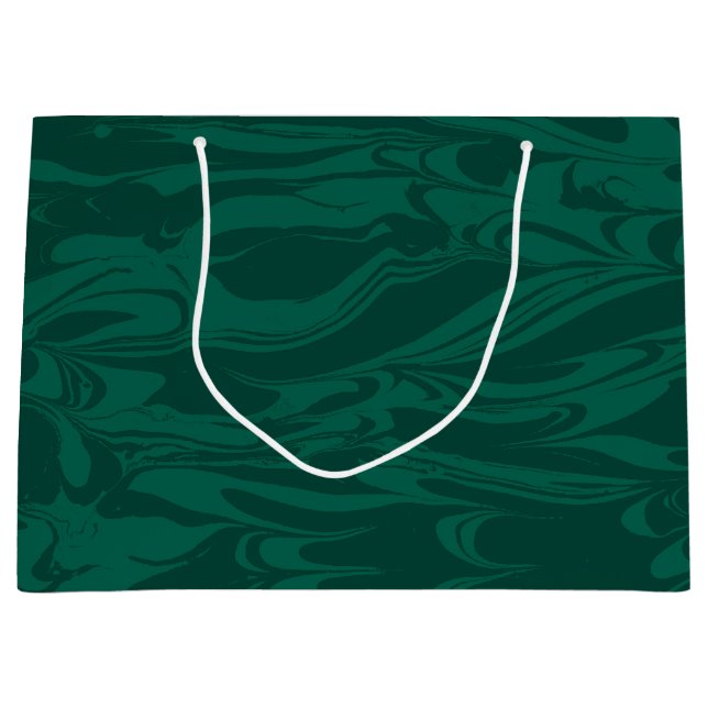 Sacola Para Presentes Grande Pinheiros marmoreados (Frente)