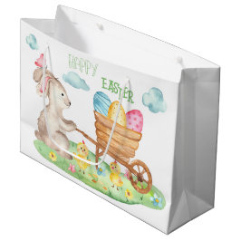 Sacola Para Presentes Grande Pintinhos de coalhada de felz pascoa
