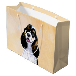 Sacola Para Presentes Grande Pintura De Cocker Spaniel (Participante) - Arte De