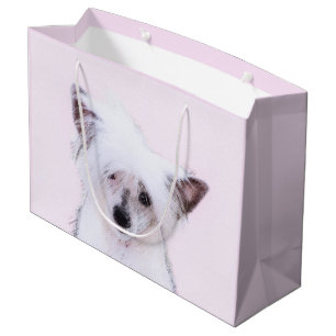 Sacola Para Presentes Grande Pintura em pó chinesa - Arte canina