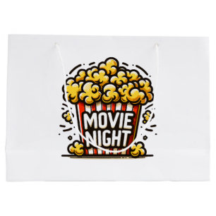 Sacola Para Presentes Grande Pipoca de Areia Noturna de Filme