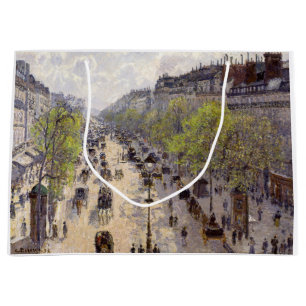 Sacola Para Presentes Grande Pissarro - Boulevard Montmartre, Primavera