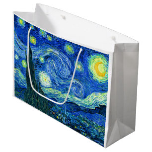 Sacola Para Presentes Grande PixDezines van gogh noite estrelada/s. remy
