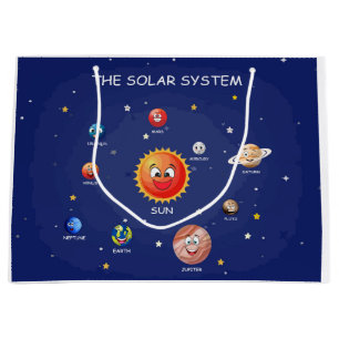 Sacola Para Presentes Grande Planetas do sistema solar