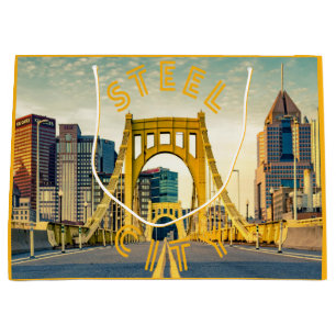 Sacola Para Presentes Grande Ponte Skyline City em Pittsburgh Pennsylvania