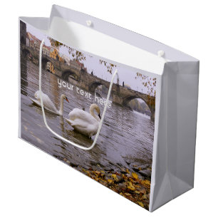 Sacola Para Presentes Grande Ponte Swans e Charles em Praga