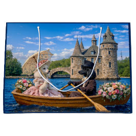 Sacola Para Presentes Grande Poodle Valentine’s Day 